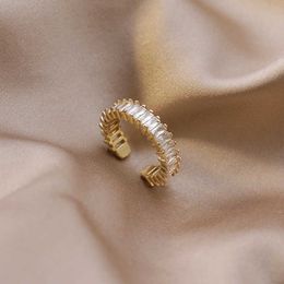 Band Rings 2020 Korean New Simple Temperament Index Finger Ring Exquisite Fashion Adjustable Ring Elegant Ladies Banquet Jewellery G230317