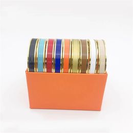 gold and silver bracelet rainbow bracelets for women men bangle high quality classic stainless steel Jewellery street party fashion mens womens bracelets bangles