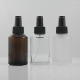 Storage Bottles Empty 125ml Glass Frosted Clear/Clear/Amber Spray Bottle Packaging