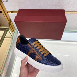 2023 Fashion men designer shoes 5 Colours comfortable bottom leather Luxury Mens party sports casual sneaker trainers shoe fast ship mkjkkk rh600002