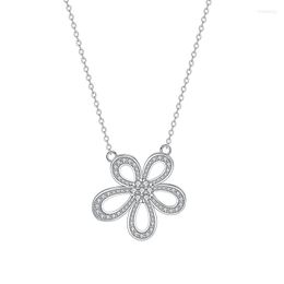 Chains Inlaid Diamond Net Red Necklace Girl Personality Versatile Clavicle Chain Sun Flower Pendant Fashion Accessories