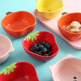 Bowls Cartoon Ceramic Small Dish Dipping Saucer Snack Dessert Bowl Home Spit Bone Creative Seasoning