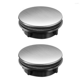 Kitchen Faucets STOBOK 2pcs Faucet Hole Cover Stainless Steel Sink Tap Soap Dispenser Home (25-30mm Hole)