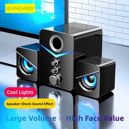 Portable Speakers Bluetooth Speaker Home Theatre Sound System Mini Speakers Desktop Computer MP3 Player Audio for PC Phone Subwoofer Multimedia Z0317