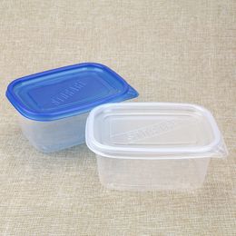 Disposable 709ml Plastic Cake Container 2 Types Color Lid Pattern Layer Cake Bread Box Bento Boxes Lunch box