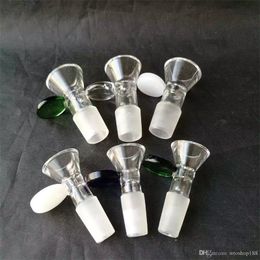 Circular handle funnel adapter Wholesale Glass bongs Oil Burner Glass Water Pipes Oil Rigs Smoking