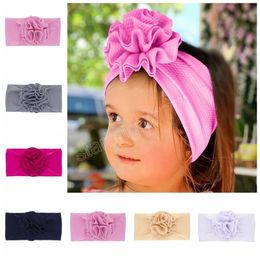 Elastic Big Flower Nylon Headband High Quality Wide Baby Girlls Hair Bands Photo Props Accessories Cute Gifts