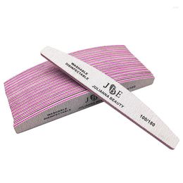 Nail Files 5/10pcs/lot Professional File 100/180 Manicure Buffer Pedicure Double-sided Grey Sandpaper Tool Boat