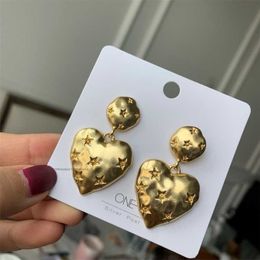 2023 Designer S925 silver needle Korean East Gate early autumn love details concave convex texture 2020 New Fashion Earrings