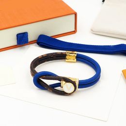 Luxury Designer Jewelry Bracelet Presbyopia Leather Bracelets Fashion For Men Women Leather Elegant Bangle