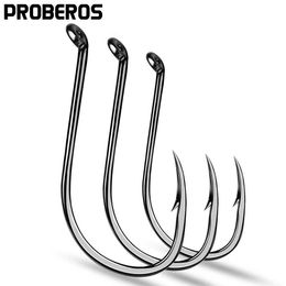 Fishing Hooks PROBEROS Fishing Hook 8299 Octopus Series HC-72A High-carbon steel fishhook Saltwater Bass 1/0#-6/0# Hook P230317