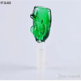 The head of a cartoon character Wholesale Glass bongs Oil Burner Glass Water Pipes Oil Rigs Smoking