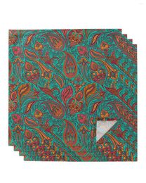 Table Napkin Paisley Pattern 4/6/8pcs Napkins Restaurant Dinner Wedding Banquet Decor Cloth Supplies Party Decoration