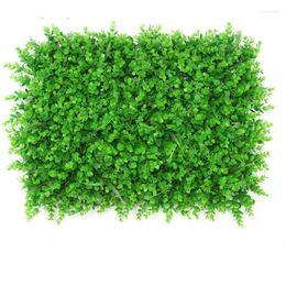 Decorative Flowers Artificial Plant Lawn Panel Simulation Garden Outdoor Interior Decoration Green Leaf Grass Wall Custom