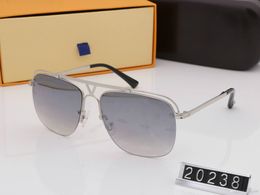 Top luxury polarized Sunglasses polaroid lens designer Mens Goggle senior Eyewear For Women eyeglasses frame Vintage Metal Sun Glasses With Box 20238