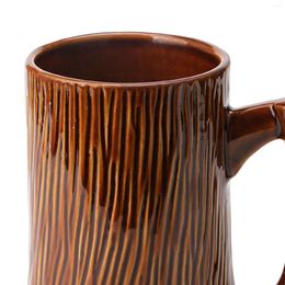 Mugs Vintage Beer Mug Axe Handle Handmade Unique Gifts 600ml Creative Coffee Milk For Drinks Cocktail Clubs Travel Bar