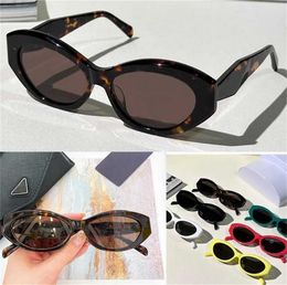 Designer Womens Sexy Oval Frame Cool Sunglasses PR 26 Luxury Sunshade Retro cats eye Small Frame outdoor party personality Logo on the leg with original box