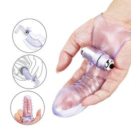 New Linwo Finger Sleeve Vibrator g Spot Massage Clit Stimulate Female Masturbator Sex Toys for Women Sex Shop Adult Products 230316