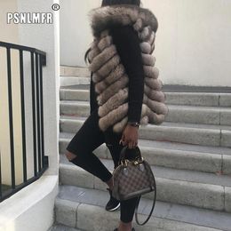 Women's Fur & Faux Top Quality Women Winter 2023 Real Coat Hoodie Warm Thickened Jacket Lady Sleeveless Vest Fashion Soft Clothes