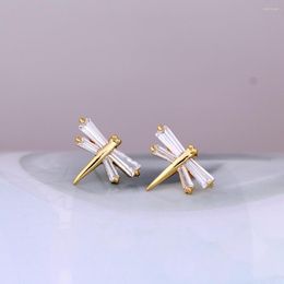 Stud Earrings Sell Fashion Jewellery Lovely Austrian Crystal Animal Cute Dragonfly For Women Girls