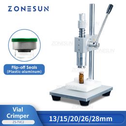 ZONESUN Vial Crimper Flip off Cap Manual Oral Liquid Bottle Glass Capping Sealing Machine ZS-TVC2