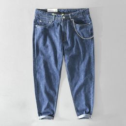 Men's Jeans Spring Summer Men Denim Pants Cotton Made Pencil Trousers Casual