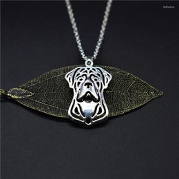 Pendant Necklaces Elfin Trendy Cane Corso Gold Colour Silver Dog Jewellery Women Men