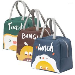 Dinnerware Sets Cartoon Insulated Lunch Bag With Handle And Zipper Keeping Pouch For Outdoor Traveling Camping Portable Supplies