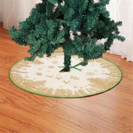 Christmas Decorations Home Decor Items Tree Linen Skirt 90cm_RBS