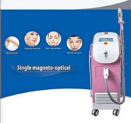 IPL Magneto-optic single handle beauty instrument for skin rejuvenation and pigment removal 8.0 inch spa machine