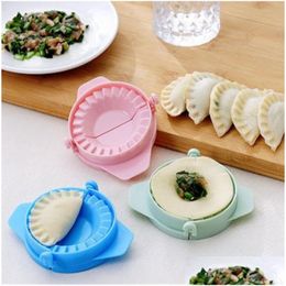 Baking Moulds Plastic Dumpling Molds Chinese Food Jiaozi Maker Dough Press Pie Ravioli Hand Mod Kitchen Creative Diy Tools Drop Deli Dhlk0