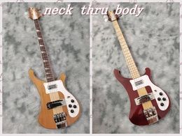 Rare 4003 Electric Bass Guitar Neck Thru Body 20 Frets Can be customized