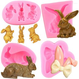 Baking Moulds 3D Easter Silicone Moulds Chocolate Cupcake Topper Fondant Cake Decorating Tools Kitchen Accessories