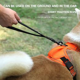 Dog Car Seat Covers Nylon Leash Adjustable Puppy Vehicle Seatbelt Traction Rope For Dogs Cats Short Outdoor Walking Cat Lead Pet Supplies