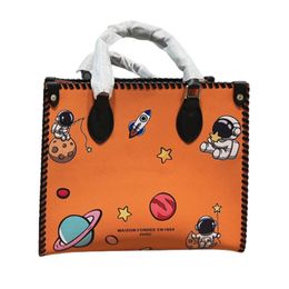 Designer ONTHEGO bags women handbags purses large capacity cute shopping bag Lady Cartoon Genuine Leather tote 3 Colours Size 33cm