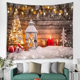 Christmas Decorations Brand Merry Tapestry Wall Ornament Home Hanging Decor For Bedroom Living Room Polyester Fabric Art Decal