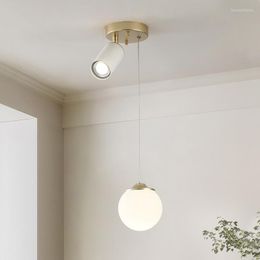 Pendant Lamps Nordic Glass Lights Loft Fixtures Bedroom Bedside Lamp Dining Room Bar LED Spotlight Indoor Home Decor Chandelier