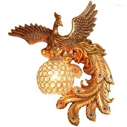 Wall Lamps Phoenix Peacock Bird Lamp Art Lights For Home Decor Living Room Bedroom Sconces Modern LED Lighting Fixtures Luminaire