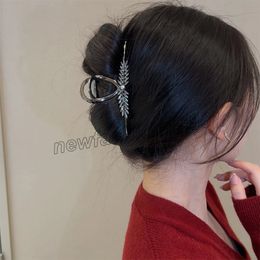 Clamps Korean Fashion Hair Claws Temperament Gold Grab Wheat Ear Metal Hair Clips Elegant Vintage Headband Hair Clips Hair Accessories