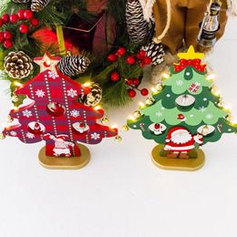 Christmas Decorations Wooden Merry Tree Table Decoration Pendants Xmas Ornaments