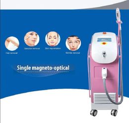 Magneto-optic single handle IPL SH HR beauty instrument for skin rejuvenation and pigment removal machine