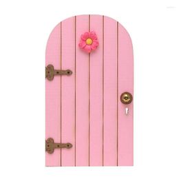 Garden Decorations Wooden Fairy Door Miniature Decoration Tiny Accessories Decorative Crafts For DIY Activities