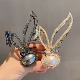 S3514 Fashion Jewellery Bunny Ear Rabbit Metal Hairpin For Women Hair Clip Shark Clip Bobby Pin Lady Girl Head Barrette Hair Accessories