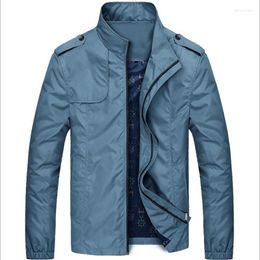 Men's Jackets Fashion Stand Collar Jacket M-5XL Male Smart Casual Outerwear Men Windbreaker Oversize Coat Clothing