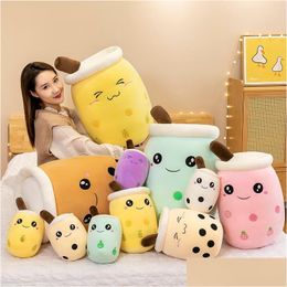 Plush Dolls Imitation Fruit Milk Tea Cup Pillow Toy Large Pearl 24Cm 35Cm New Stuffed Animals Girl Doll Gift Drop Delivery Toys Gifts Dhvvj