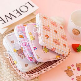 Storage Bags Waterproof Tampon Bag Sanitary Pads Coin Purse Travel Portable Makeup Lipstick Pouch Cute Data Cables OrganizerStorage