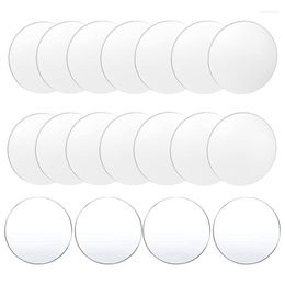 Decorative Figurines 36 Pcs Clear Acrylic Disc 4 Inch Circle Sheet Thick Rounds Blanks Panel For DIY Crafts