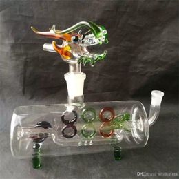 The horizontal pipe leading water pipe Wholesale Glass bongs Oil Burner Glass Water Pipes Oil Rigs Smoking Free