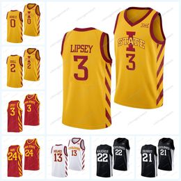 NCAA Iowa State Cyclones College Basketball Jersey Jeremiah Williams Demarion Watson Hason Ward Osun Osunniyi Tamin Lipsey Aljaz Kunc Tre King Eli King Kalscheur