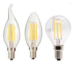 Retro Edison LED Filament Bulb Lamp AC 220 V-240 V Light C35/C35L/G45 Glass Vintage Candle